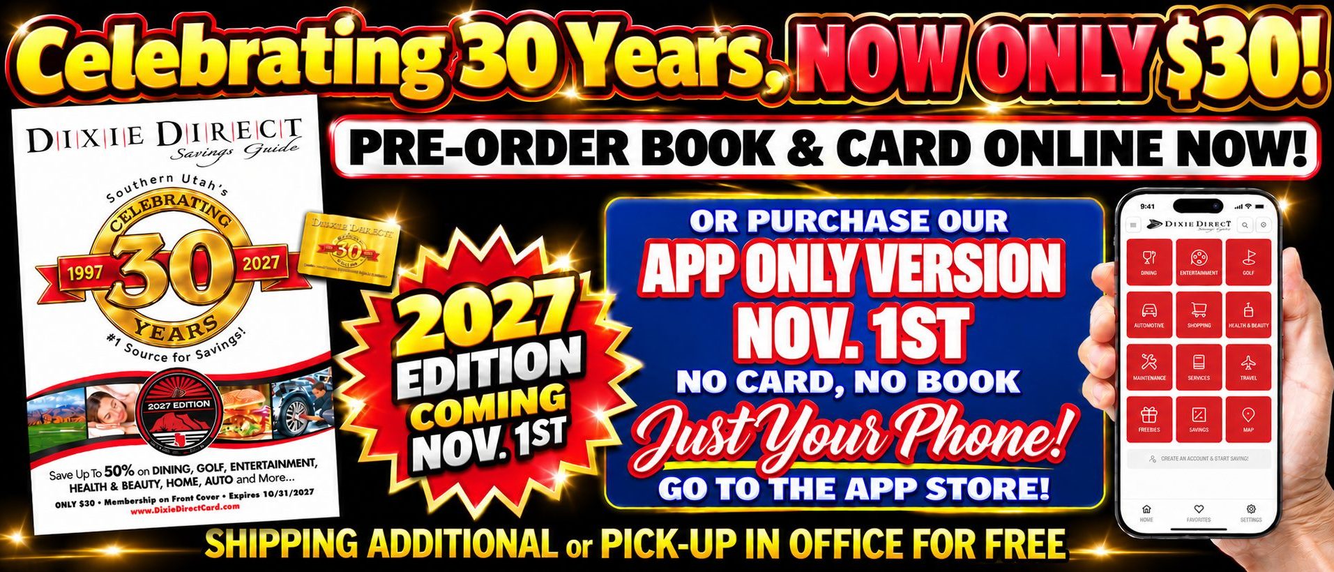 2027_Dixie Direct 30th Anniversary Savings Banner