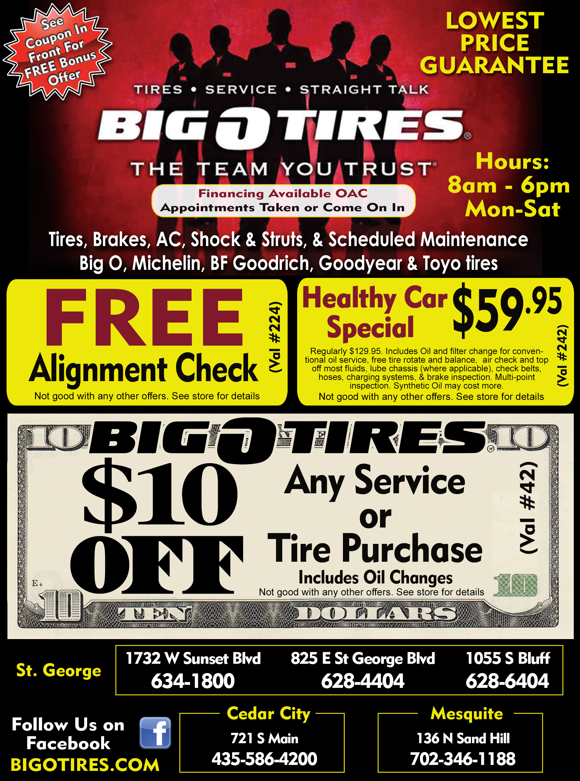 Big O Tires Dixie Direct Savings Guide