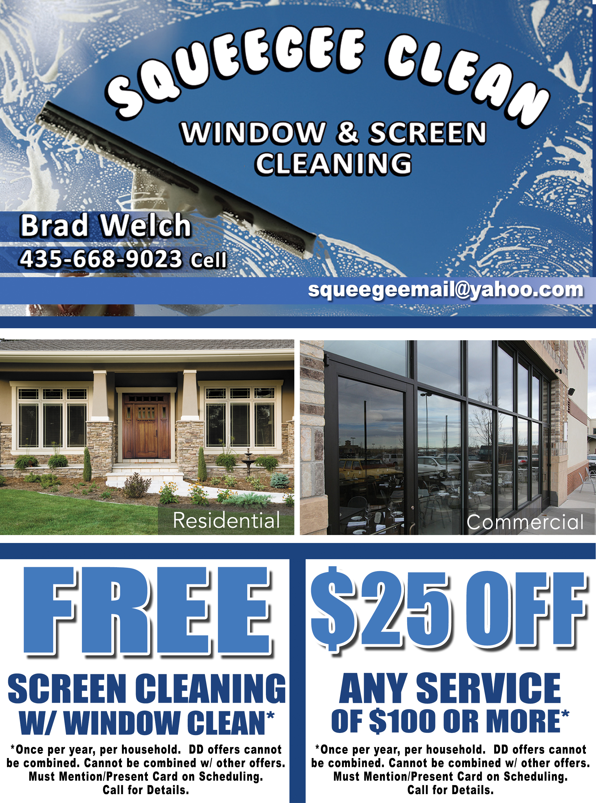 Squeegee Clean Window Cleaning Dixie Direct Savings Guide