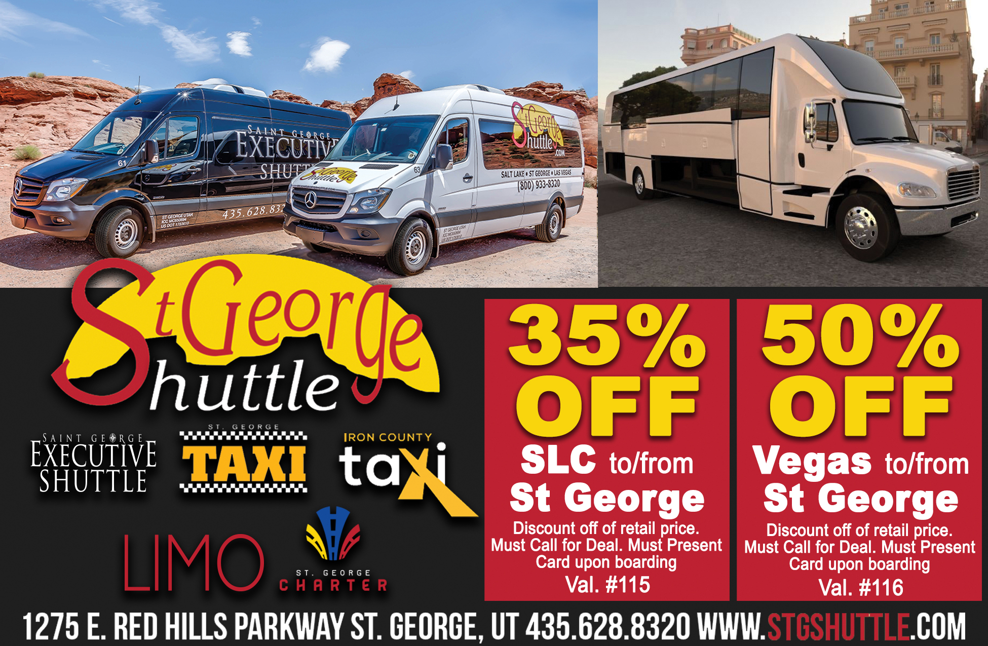 st george to las vegas airport shuttle