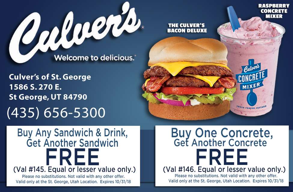 Culvers Coupons Printable 2019 Printable Word Searches