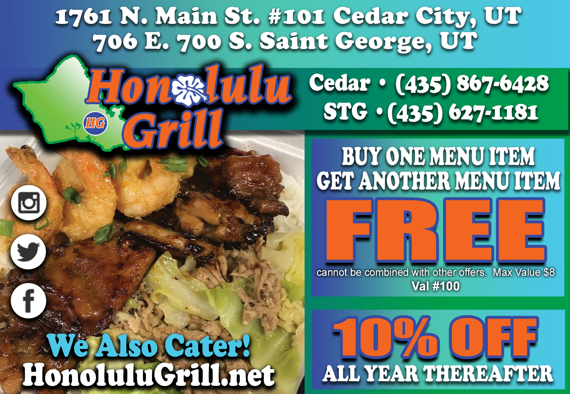 Honolulu Grill Dixie Direct Savings Guide