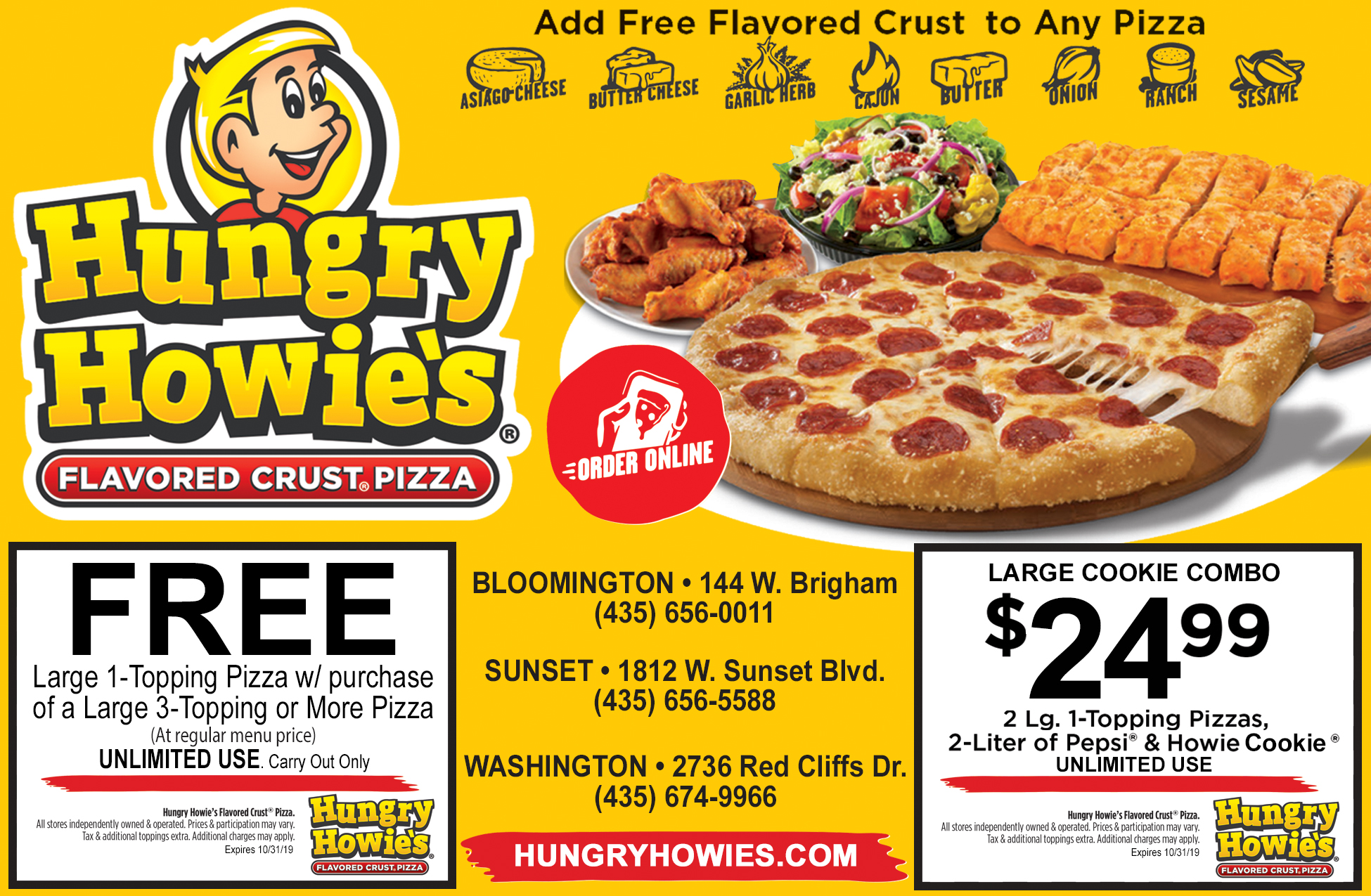 Hungry Howies Dixie Direct Savings Guide