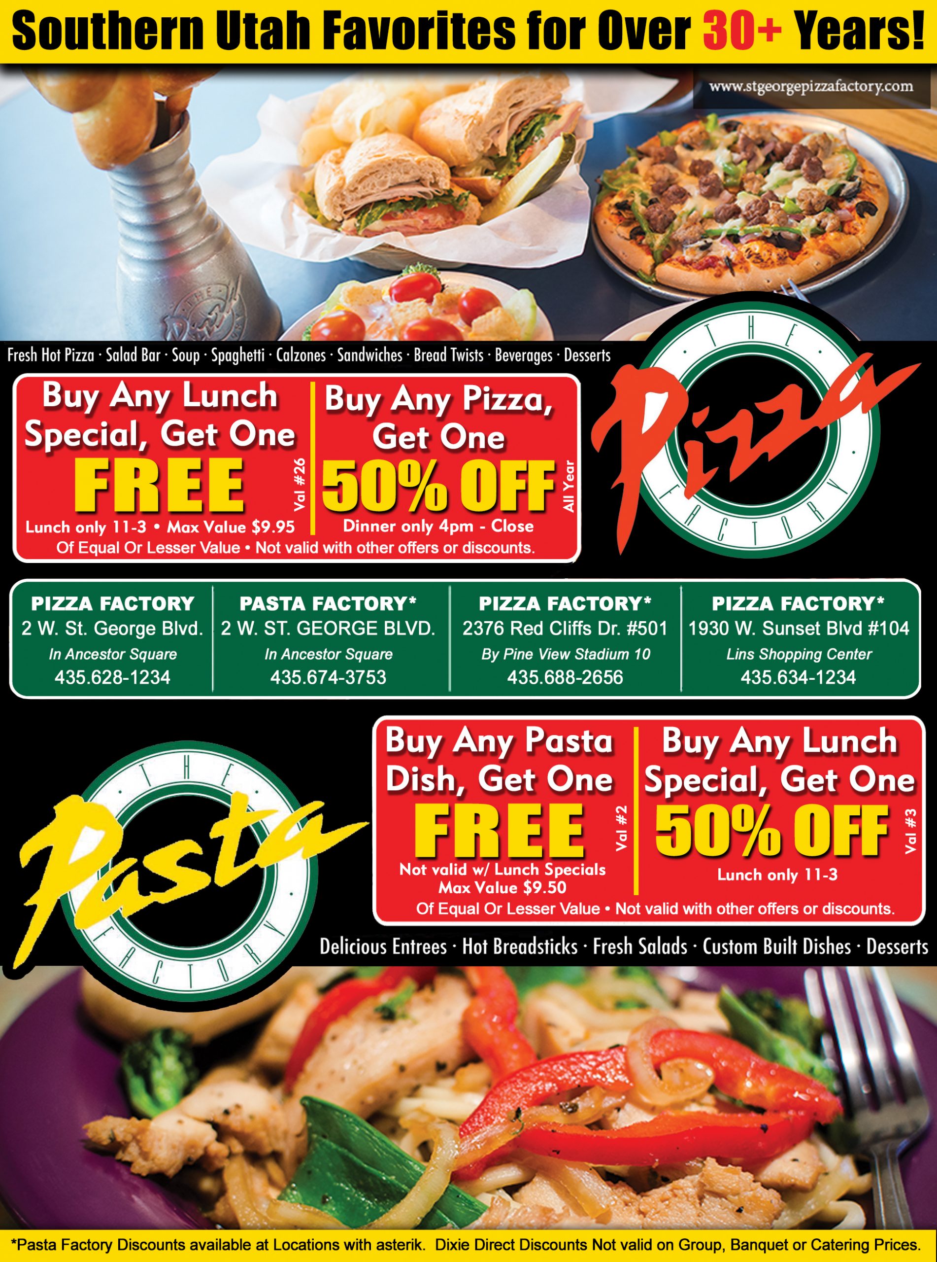 Pizza Factory - Dining, Take Out