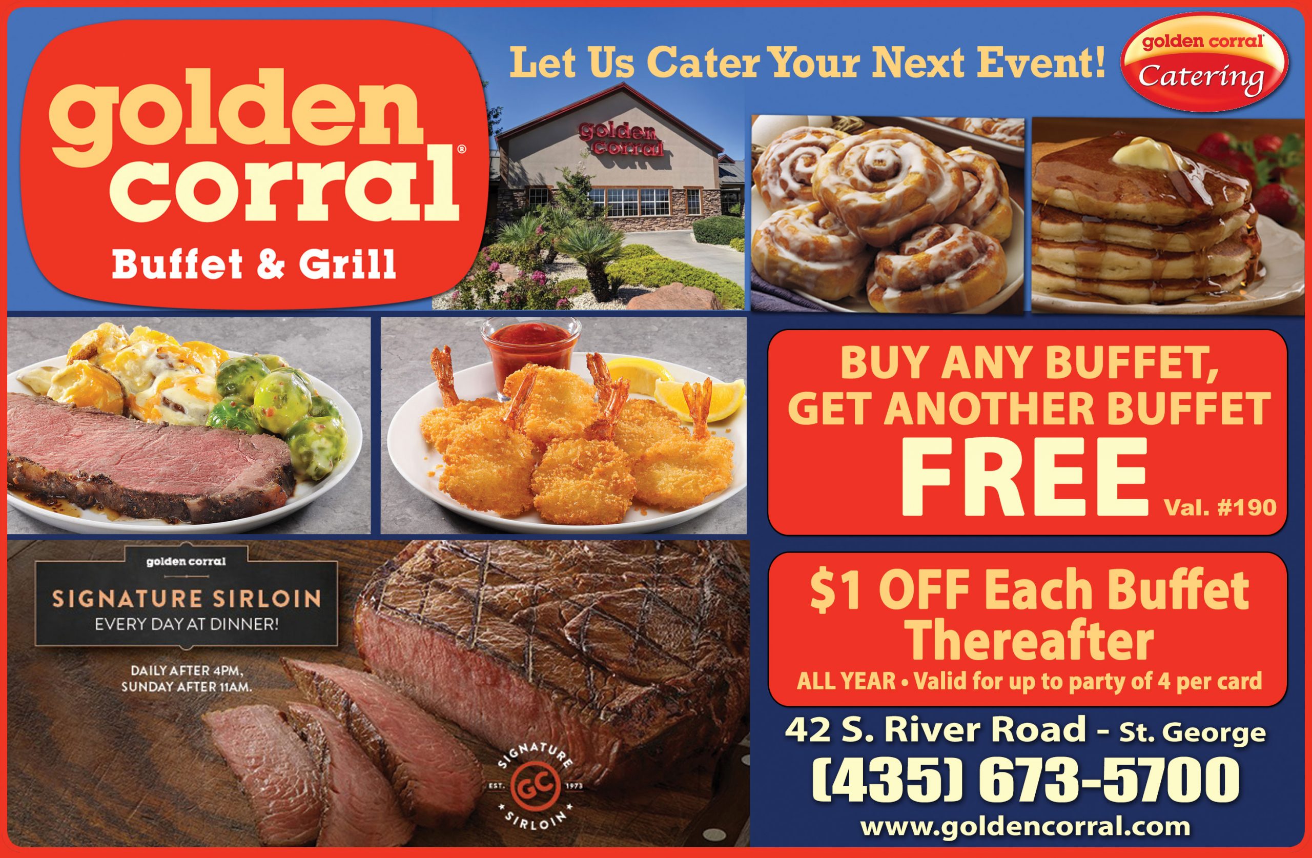 golden corral - buffet where you can eat all day