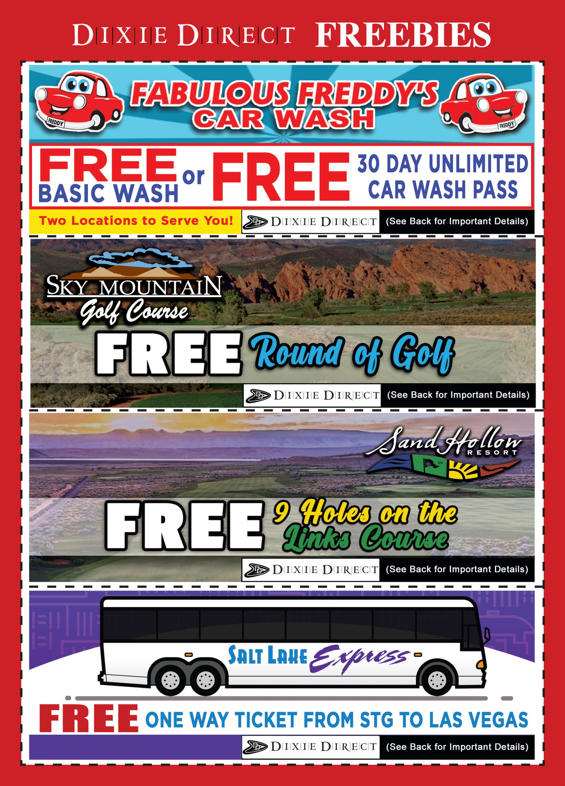 Dixie Direct Southern Utah Discounts | Golf, Dining, Hotels, Travel