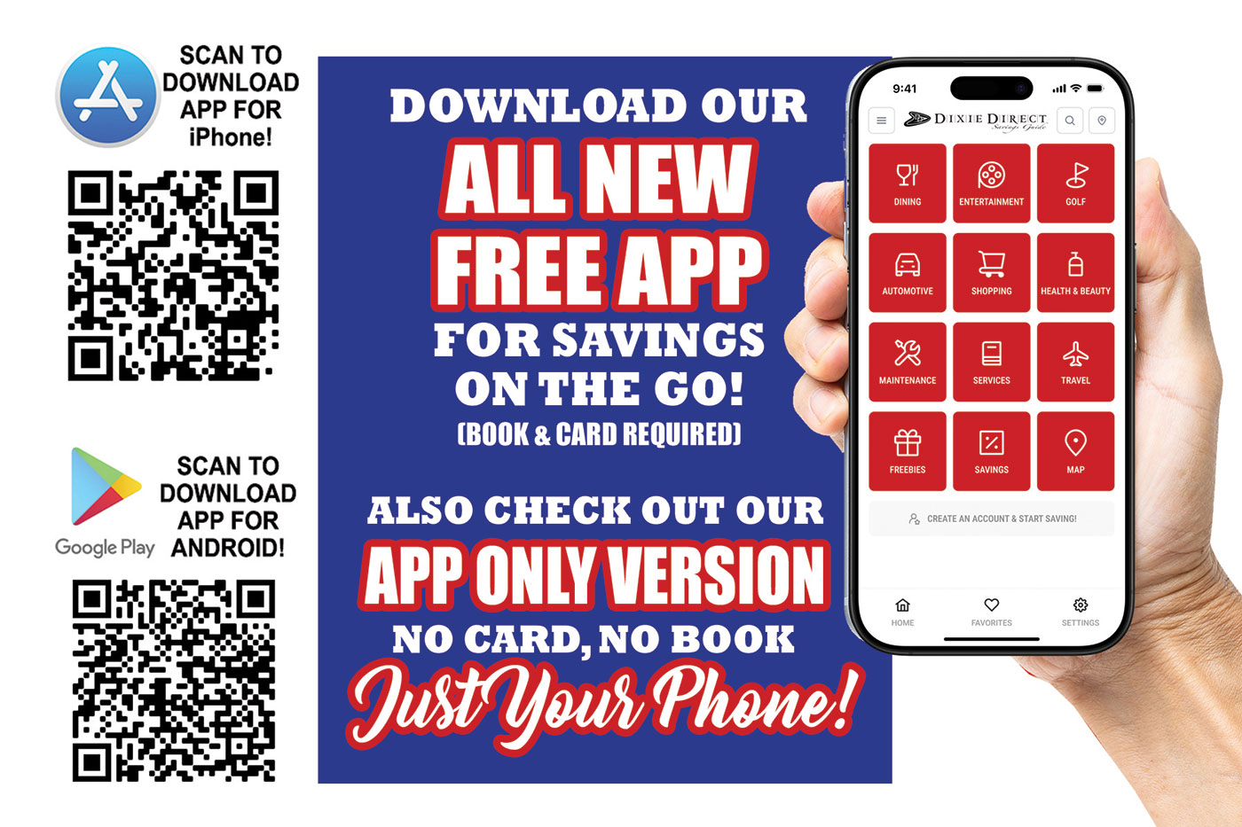 Dixie Direct Card Mobile App
