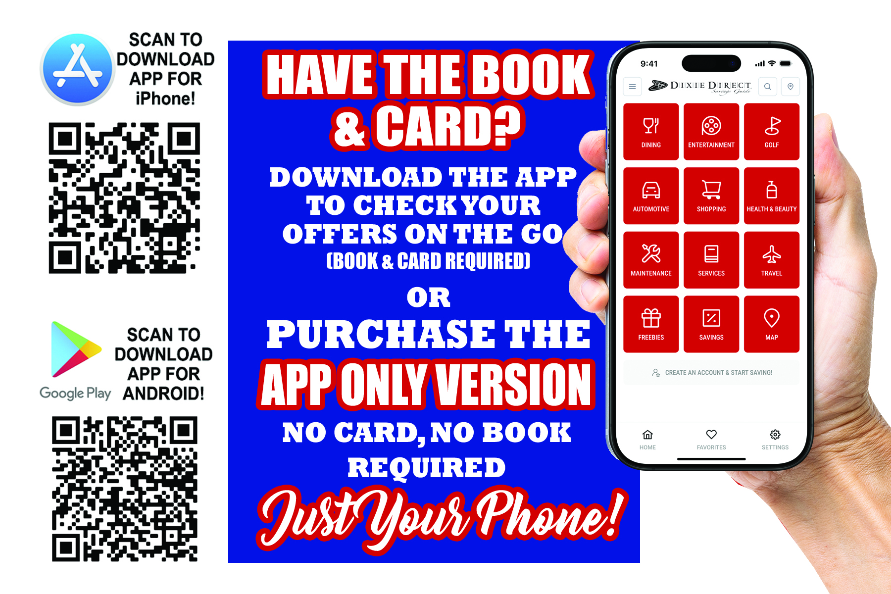 Dixie Direct Card Mobile App